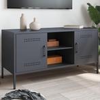 vidaXL Tv-meubel 100,5x39x50,5 cm staal antracietkleurig, Huis en Inrichting, Kasten | Televisiemeubels, Verzenden, Nieuw, Metaal