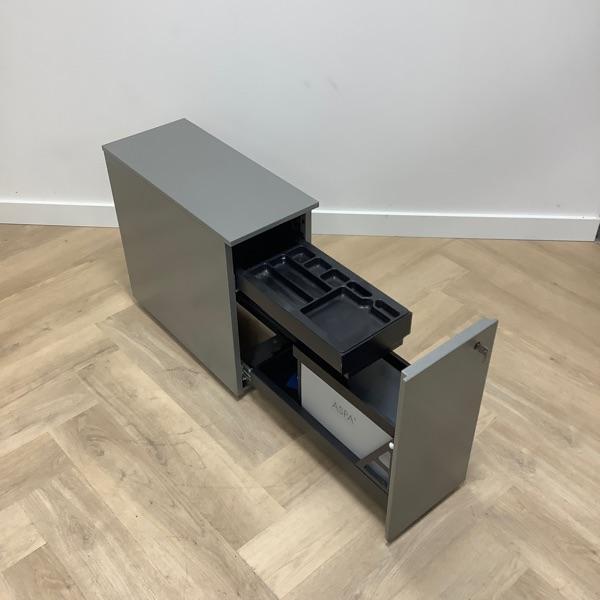 smalle ladeblok vv 2 lades met sleutel, (hxbxd) 54x26x58 cm,, Huis en Inrichting, Kasten | Ladekasten, Gebruikt, Metaal, Ophalen of Verzenden