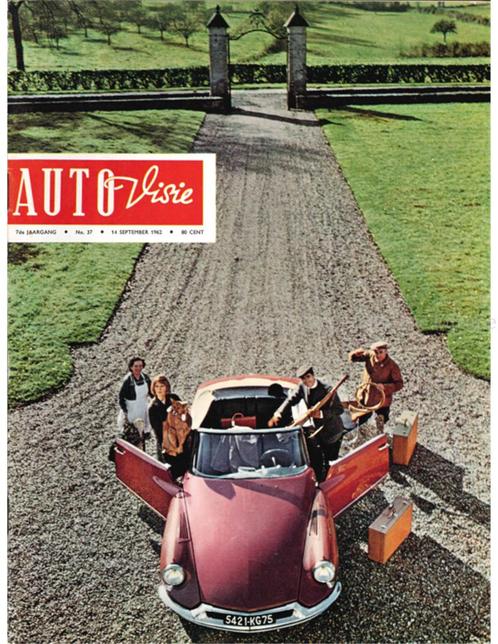 1962 AUTOVISIE MAGAZINE 37 NEDERLANDS, Boeken, Auto's | Folders en Tijdschriften