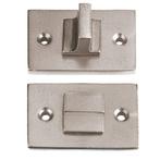 Toiletgarnituur Jolie rechthoekig 55x33 mm oud zilver, Verzenden, Nieuw