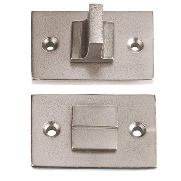 Toiletgarnituur Jolie rechthoekig 55x33 mm oud zilver, Doe-het-zelf en Verbouw, Hang- en Sluitwerk, Verzenden