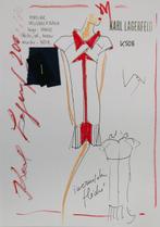 Karl Lagerfeld (1938-2019) - Evening dress with red arrow