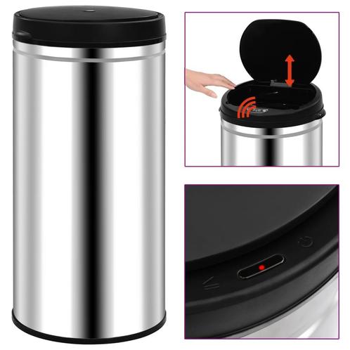 Sensor Prullenbak 70L RVS - Retourdeal! 59% Korting, Huis en Inrichting, Woonaccessoires | Prullenbakken, 75 cm of meer, 40 liter of meer
