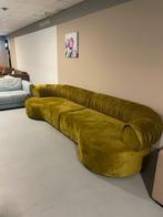 Bank Lotus Velvet Geel - 30% Extra korting - Hoekbank yellow, Huis en Inrichting, Ophalen, 100 tot 125 cm, Hoekbank, Stof