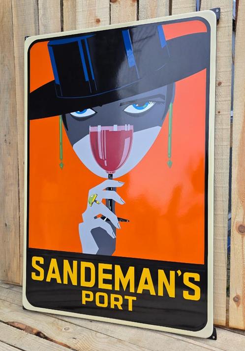Emaille reclamebord Sandemans port XL, Verzamelen, Merken en Reclamevoorwerpen, Verzenden