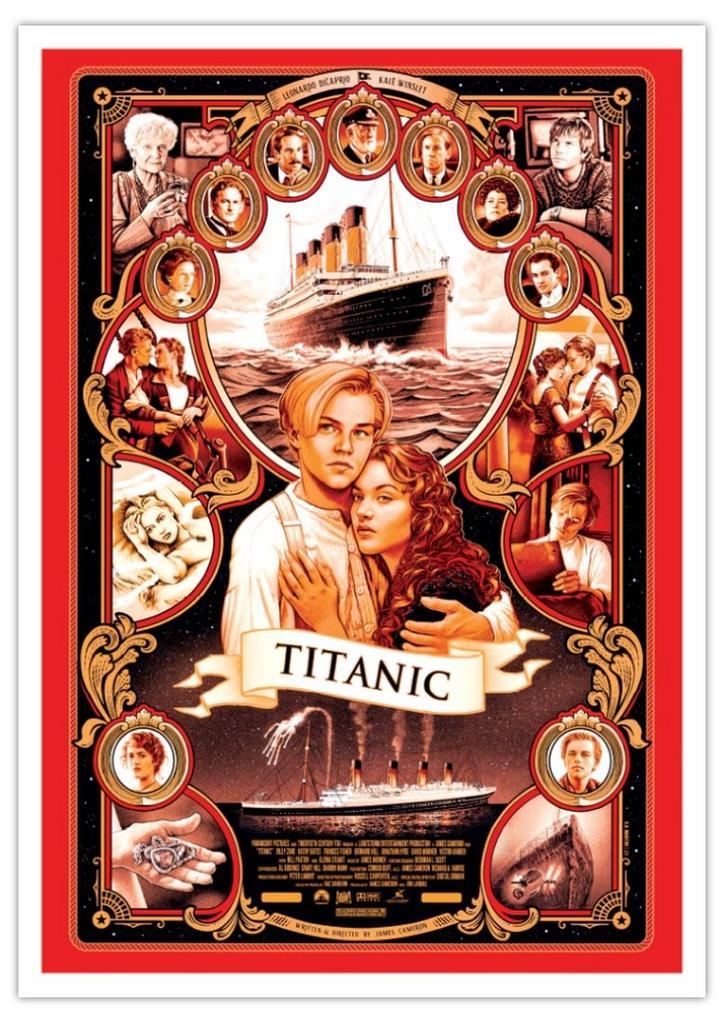 Posters - Poster Titanic - Titanic, Verzamelen, Muziek, Artiesten en Beroemdheden, Zo goed als nieuw, Verzenden