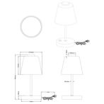 LED Tafellamp - Trion Emminy - 2W - Warm Wit 3000K - Dimbaar, Huis en Inrichting, Lampen | Tafellampen, Ophalen of Verzenden, Nieuw