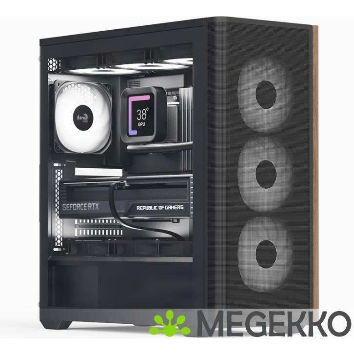 Aerocool D501A Midi Tower Zwart, Computers en Software, Computerbehuizingen, Nieuw, Verzenden