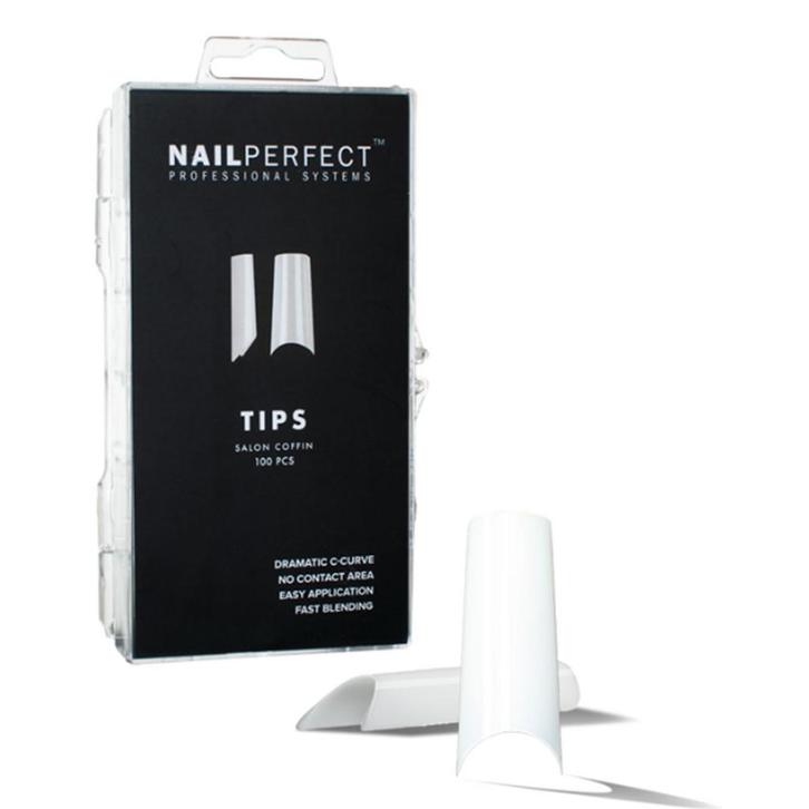 Nail Perfect  Salon Coffin Tips  100 stuks, Sieraden, Tassen en Uiterlijk, Uiterlijk | Haarverzorging, Nieuw, Verzenden
