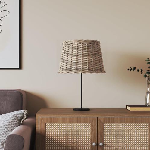 vidaXL Lampenkap Ø40x26 cm wicker bruin, Huis en Inrichting, Lampen | Lampenkappen, Bruin, Nieuw, Verzenden