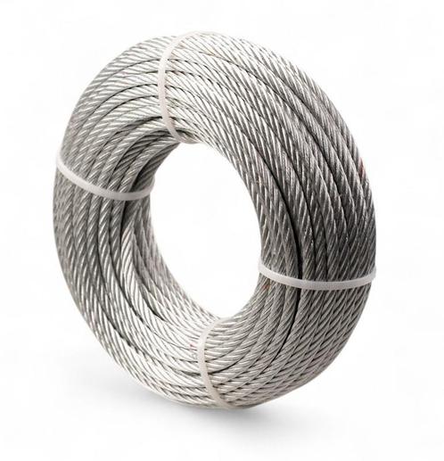 Extra soepele Staalkabel haspel 25 meter 3mm, Doe-het-zelf en Verbouw, IJzerwaren en Bevestigingsmiddelen, Verzenden