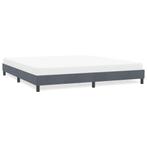 vidaXL Bedframe zonder matras 180x210 cm fluweel donkergrijs, Huis en Inrichting, Slaapkamer | Bedden, Verzenden, Nieuw, Tweepersoons