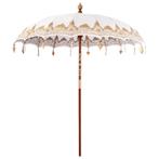 vidaXL Parasol Anders Crème x 250 cm, Tuin en Terras, Verzenden, Nieuw, 2 tot 3 meter