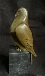 Milo (1910-1978) - Beeld, Bronzen Art Deco duif - 20 cm -, Antiek en Kunst