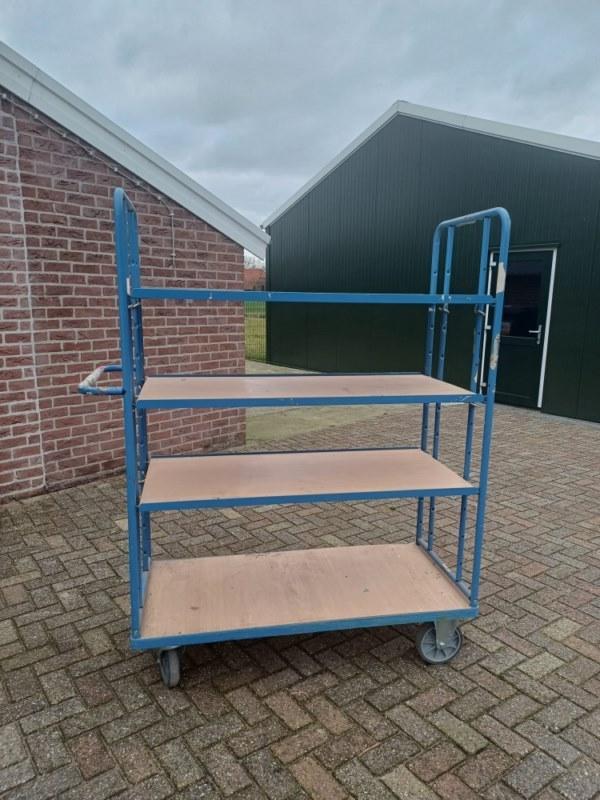 Magazijn kar  met verstelbare planken 1x, Diversen, Rommelmarktspullen