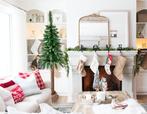 Realistische kerstboom met houten stam - Stijlvol en natu..., Diversen, Kerst, Ophalen of Verzenden, Nieuw