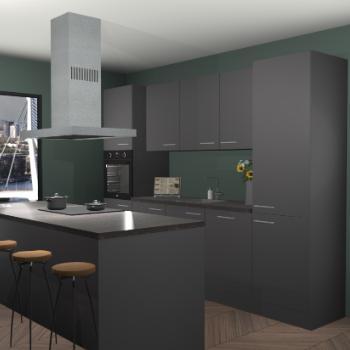 Onyxgrijze keuken Lima 25107, Huis en Inrichting, Keuken | Complete keukens, Verzenden