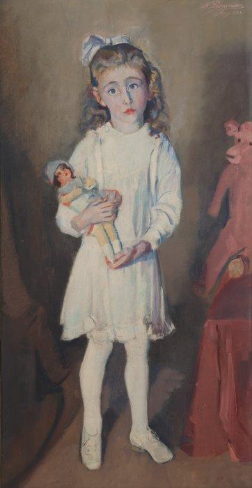 Nicolaas Pieneman (1880-1938) - Portret van dochter, Antiek en Kunst, Kunst | Schilderijen | Klassiek