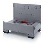 Opvouwbare palletbox 1200x800x1000mm met 4 inwerpluiken,, Doe-het-zelf en Verbouw, Kratten en Dozen, Gebruikt, 100 cm of meer
