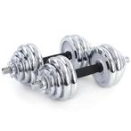 Dumbell Set 30kg | Chroom Gietijzer | Nieuw | Scherpe Prijs, Sport en Fitness, Overige typen, Ophalen of Verzenden, Metaal, Armen