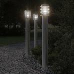 vidaXL Vloerlamp voor buiten 3 st 110 cm roestvrijstaal, Tuin en Terras, Buitenverlichting, Verzenden, Nieuw