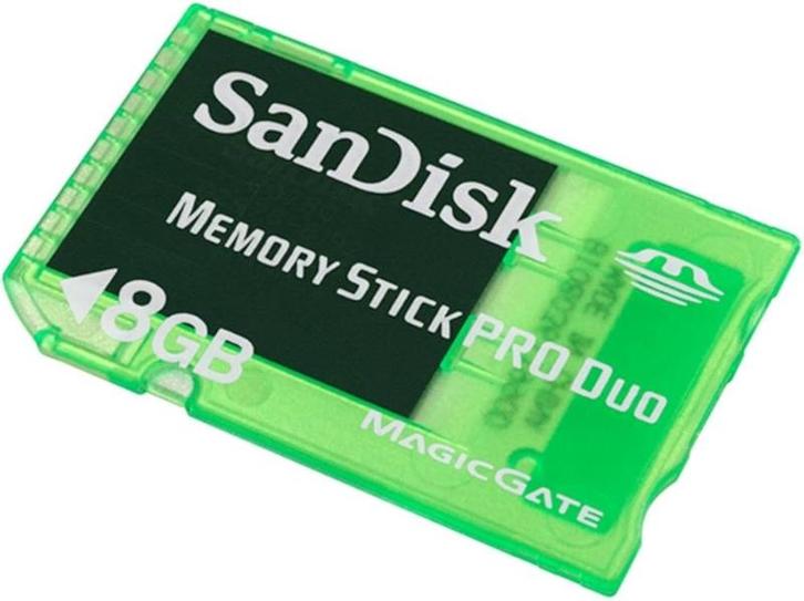 Sandisk Memory Stick Pro Duo 8GB MagicGate Rood, Spelcomputers en Games, Spelcomputers | Sony PSP, Zo goed als nieuw, Ophalen of Verzenden