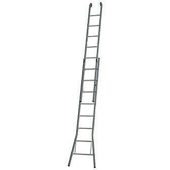 Glazenwassersladder 2 x 9 sports 35 optrede, Doe-het-zelf en Verbouw, Ladders en Trappen, Ladder, Nieuw, Opvouwbaar of Inschuifbaar