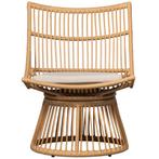Alatna - Fauteuil - Wicker - Naturel - Exotan, Tuin en Terras, Tuinstoelen, Verzenden, Nieuw