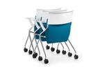 Tweedehands sedus Flip Flap - klapstoel groen, verrijdbaar., Huis en Inrichting, Stoelen, Ophalen of Verzenden, Gebruikt, Stof