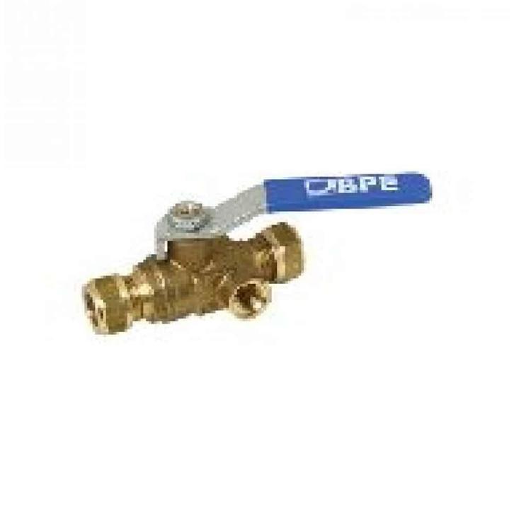 Plieger - MESSING KNEL KOGELSTOPKRAAN MET TAPGAT 12MM, Doe-het-zelf en Verbouw, Sanitair, Nieuw, Ophalen of Verzenden