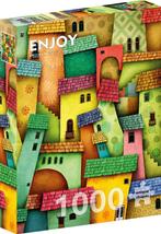Joyful Houses Puzzel (1000 stukjes) | Enjoy Puzzle - Puzzels, Hobby en Vrije tijd, Denksport en Puzzels, Verzenden, Nieuw