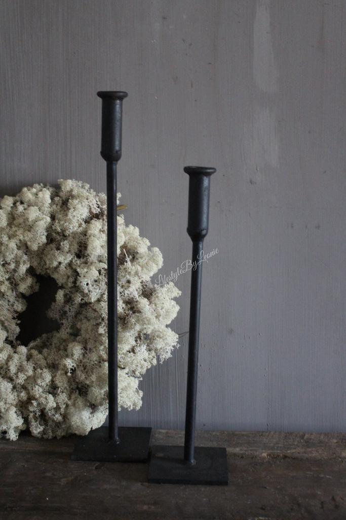 Smeedijzeren kandelaar dinerkaars 45 cm, Huis en Inrichting, Woonaccessoires | Kandelaars en Kaarsen, Nieuw, Ophalen of Verzenden