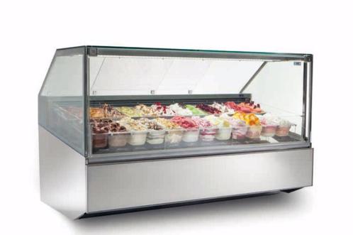 LED Schepijsvitrine | 12 bakken, 5 liter | 119x110x135(h) cm, Zakelijke goederen, Horeca | Keukenapparatuur, Verzenden