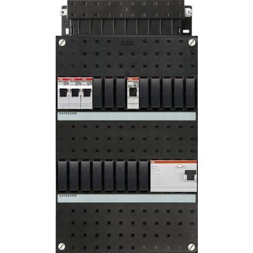 ABB groepenkast 3-fase, 1 groep, 1 Aardlekschakelaar 4-P, 1, Doe-het-zelf en Verbouw, Elektra en Kabels, Nieuw, Ophalen of Verzenden