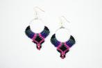 Macramé Oorhangers - Zwart/Grijs/Paars/Roze - Handgemaakt.., Ophalen of Verzenden, Nieuw