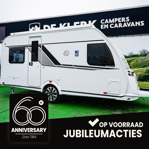 Knaus SUDWIND 450 FU 60 YEARS All-in Deals, Caravans en Kamperen, Caravans, 1250 - 1500 kg, tot en met 4, 6 tot 7 meter, Knaus