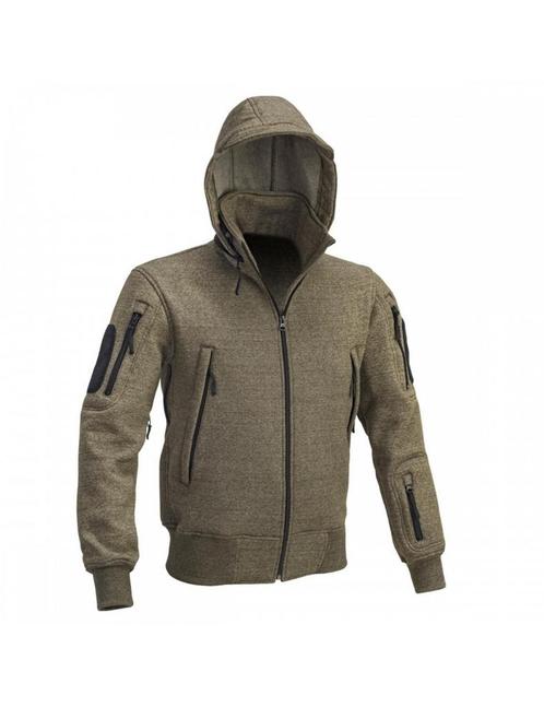 Defcon 5 heren sweater vest jack Tactical met capuchon -..., Kleding | Heren, Truien en Vesten, Groen, Nieuw, Verzenden