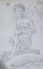 Antonio Mancini (1852-1930), Attr.a - Studio, Antiek en Kunst