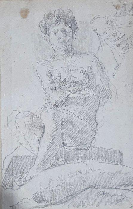 Antonio Mancini (1852-1930), Attr.a - Studio, Antiek en Kunst, Kunst | Schilderijen | Klassiek