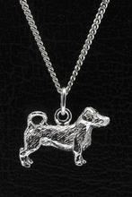 Zilveren Jack russell terrier ruwhaar met staart ketting ..., Sieraden, Tassen en Uiterlijk, Verzenden, Nieuw