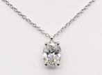 Ketting - 18 karaat Witgoud -  4.04ct. tw. Diamant