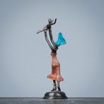 Bronzen beeld - Moeder en kind, Antiek en Kunst, Ophalen of Verzenden