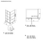 Aanbieding: AQS Inloopdouche Frame 8mm NANO Glas Geborsteld, Ophalen of Verzenden, Nieuw