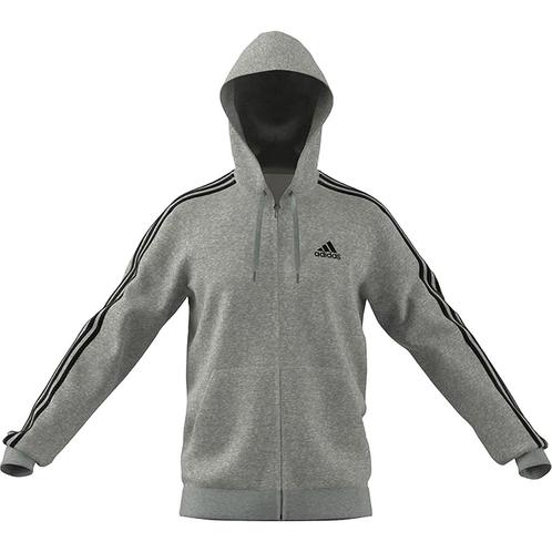 -11% Adidas  Adidas Heren essentials 3 stripes fleece hoodie, Kleding | Heren, Truien en Vesten, Grijs, Nieuw, Verzenden