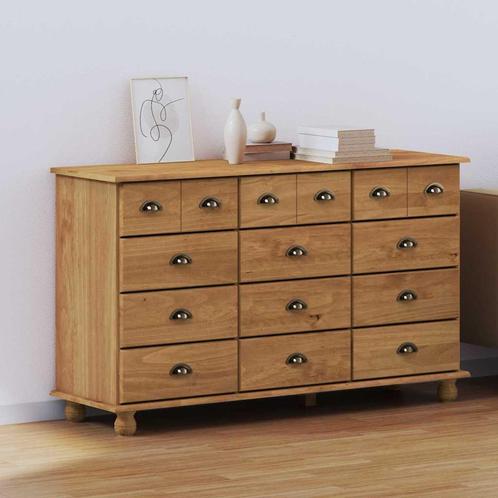 vidaXL Ladekast ASKIM Bruin 79 x 40 x 133.5 cm Massief, Kinderen en Baby's, Kinderkamer | Commodes en Kasten, Nieuw, Verzenden