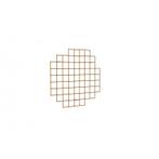 Italiaans design Wire Mesh display 900 x 900 mm Goud - 7160, Zakelijke goederen, Kantoor en Winkelinrichting | Winkel en Inventaris