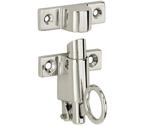 Raamknip Elegant met sluitkom glans nikkel, Ophalen of Verzenden, Nieuw