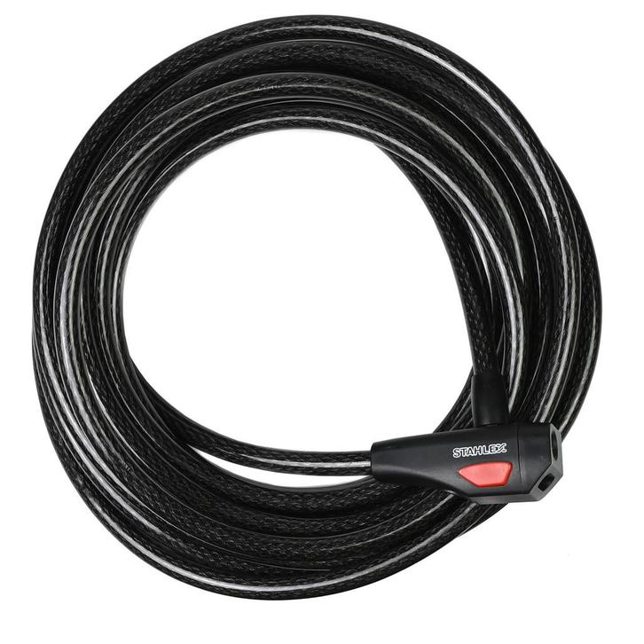 Stahlex Extra lang kabelslot - 10 meter - spatwaterdicht..., Fietsen en Brommers, Fietsaccessoires | Overige Fietsaccessoires