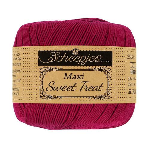Scheepjes Maxi Sweet Treat - 517 ruby - Gemerceriseerd Kat, Hobby en Vrije tijd, Breien en Haken, Ophalen of Verzenden