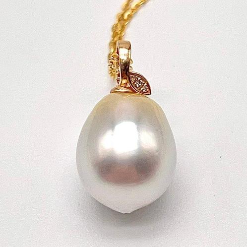 Zonder Minimumprijs - Hanger - 18 karaat Geel goud Parel -, Sieraden, Tassen en Uiterlijk, Antieke sieraden